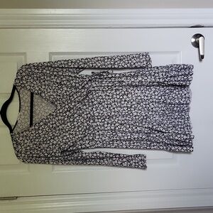 Black and White Floral Dress